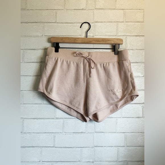 Victoria's Secret Pants - $3/20 Victoria's Secret Light Tan Women's Fleece Drawstring Lounge Shorts M